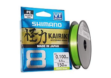 Immagine di Shimano Kairiki X8 DIA 0.130mm Kg.8.2 150 Mt. Mantis Green