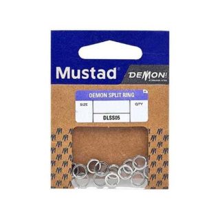 Immagine di Mustad Demon Split Ring Size 7 60lb 12pz