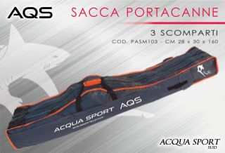 Immagine di AQS Sacca Portacanne 3 Scomparti 1,6mt